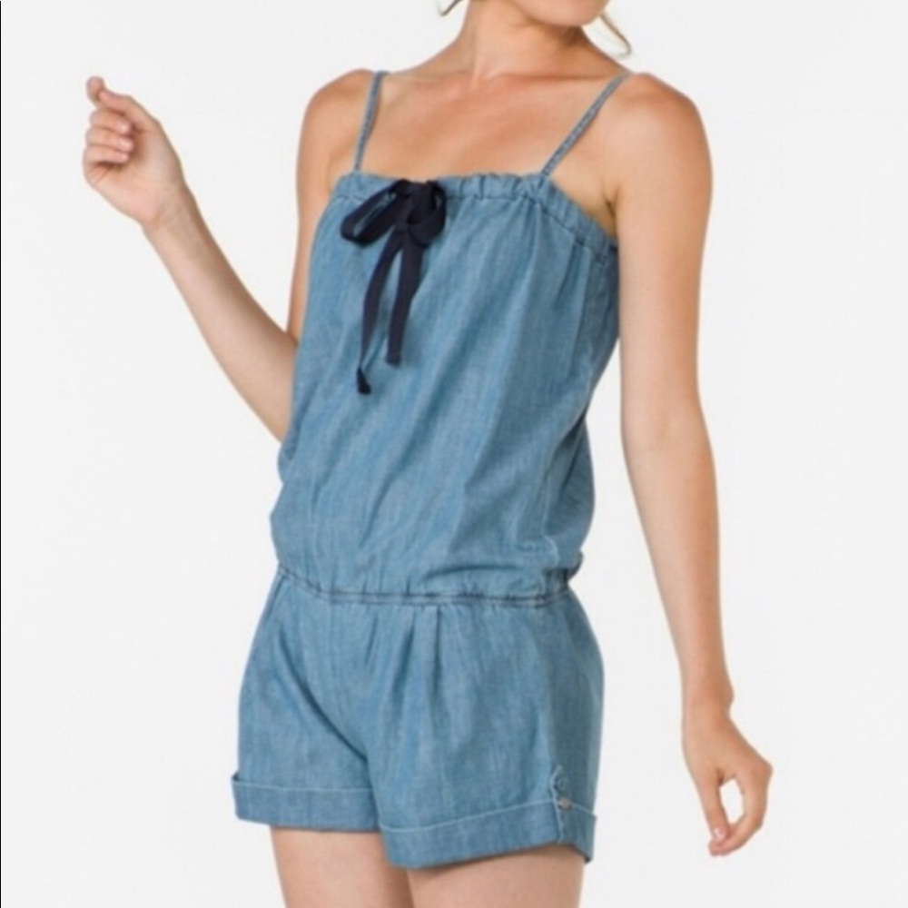 Seven7 Chambray Romper